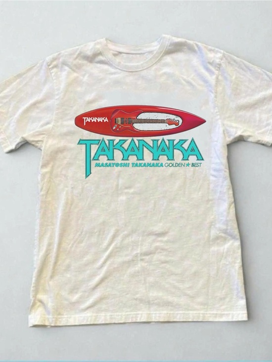 Gildan Tops - Masayoshi Takanaka Golden Best Shirt, City Pop Guitar Graphic Tee